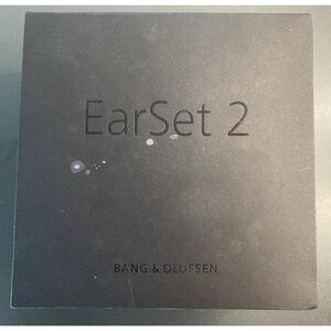 Earset 2 Bang & Olufsen **BOX ONLY NO EARSET** w/ Warranty Book